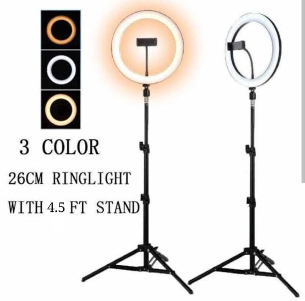 4.5 Feet Stand with 26 cm Ringlight